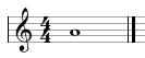 semibreve or whole note